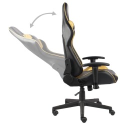 Gaming-Stuhl Drehbar Golden PVC