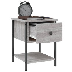 Nachttisch Grau Sonoma 34x35,5x45 cm Holzwerkstoff