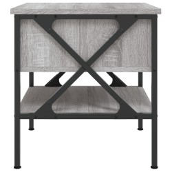 Nachttische 2 Stk. Grau Sonoma 40x42x45 cm Holzwerkstoff