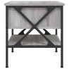 Nachttische 2 Stk. Grau Sonoma 40x42x45 cm Holzwerkstoff