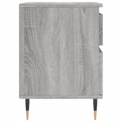 Nachttische 2 Stk. Grau Sonoma 40x35x50 cm Holzwerkstoff