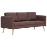 3-Sitzer-Sofa Stoff Braun