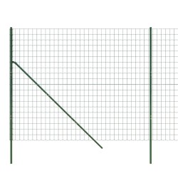 Maschendrahtzaun Grün 1,6x10 m Verzinkter Stahl