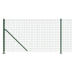 Maschendrahtzaun mit Bodenflansch Grün 1x10 m