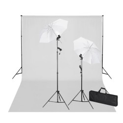 Fotostudio-Set mit Weißem...