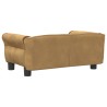 Hundebett Braun 70x45x30 cm Samt