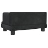 Hundebett Schwarz 60x40x30 cm Samt