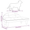 Hundebett Creme 70x52x30 cm Samt