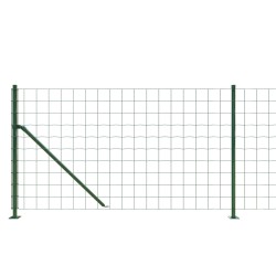 Maschendrahtzaun mit Bodenflansch Grün 1x25 m