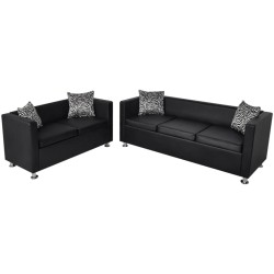 Sofa-Set Kunstleder...