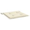 Gartenstuhl-Kissen 6 Stk. Creme 40x40x3 cm Oxford-Gewebe