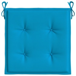 Gartenstuhl-Kissen 6 Stk. Blau 50x50x3 cm Oxford-Gewebe