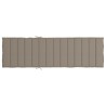 Sonnenliegen-Auflage Taupe 200x50x3 cm Oxford-Gewebe