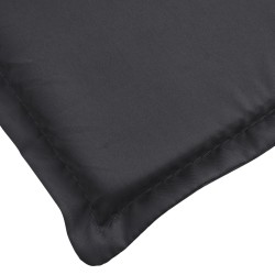 Sonnenliegen-Auflage Schwarz 200x70x3 cm Oxford-Gewebe