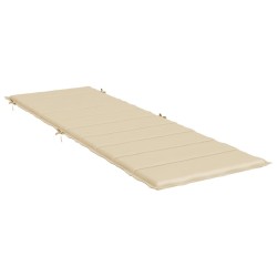 Sonnenliegen-Auflage Beige 186x58x3 cm Oxford-Gewebe