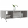 Couchtisch Grau Sonoma 90x50x36,5 cm Holzwerkstoff