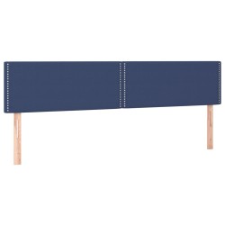 Kopfteile 2 Stk. Blau 100x5x78/88 cm Stoff