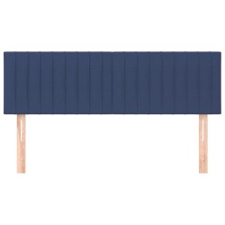 Kopfteile 2 Stk. Blau 72x5x78/88 cm Stoff