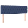 Kopfteile 2 Stk. Blau 72x7x78/88 cm Stoff