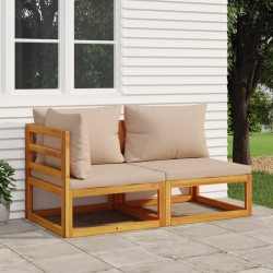 2-tlg. Garten-Sofa-Set mit...