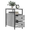 Nachttische 2 Stk. Grau Sonoma 30x60x60 cm Holzwerkstoff