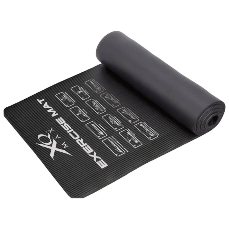 XQ Max Yogamatte 183x58x1 cm Schwarz