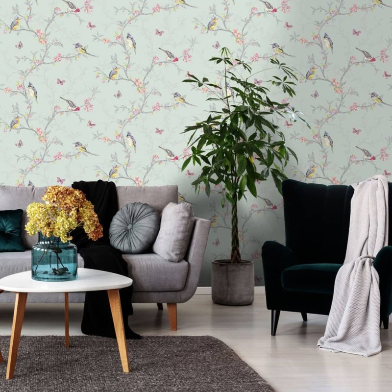 DUTCH WALLCOVERINGS Tapete Phoebe Mintgrün