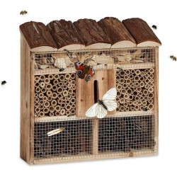 HI Insektenhotel Holz Natur 30x9,5x30 cm