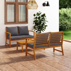 3-tlg. Garten-Lounge-Set...