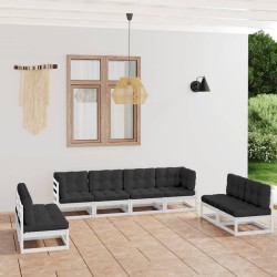 8-tlg. Garten-Lounge-Set...