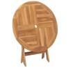 Klappbarer Gartentisch 85x76 cm Teak Massivholz