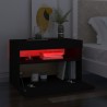 Nachttisch LED-Leuchten 2 Stk. Schwarz 60x35x40cm Holzwerkstoff