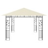 Pavillon mit Moskitonetz 4x3x2,73 m Creme 180 g/m²