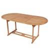 Gartentish 180x90x75 cm Teak Massivholz