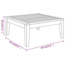 4-tlg. Garten-Lounge-Set mit Dunkelgrauen Kissen Akazienholz