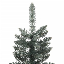 Künstlicher Weihnachtsbaum mit Ständer Schlank Grün 150 cm PVC