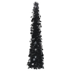 Künstlicher Pop-Up-Weihnachtsbaum Schwarz 120 cm PET