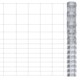 Gartenzaun Verzinkter Stahl 50x1,5 m Silbern