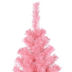 Künstlicher Weihnachtsbaum mit Ständer Rosa 240 cm PVC