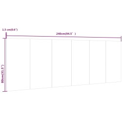 Wand-Kopfteil Sonoma-Eiche 240x1,5x80 cm Holzwerkstoff