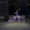 3-tlg. LED-Rentiere Set Weihnachtsdeko 229 LEDs