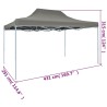 Faltzelt Pop-Up 3 x 4,5 m Anthrazit