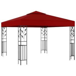 Pavillon 3x3 m Weinrot