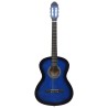 Klassikgitarre für Anfänger Blau 4/4 39" Lindenholz