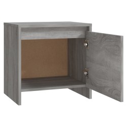 Nachttisch Grau Sonoma 45x34x44,5 cm Holzwerkstoff