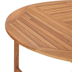 Gartentisch 150 x 76 cm Massivholz Teak