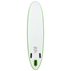 SUP-Board-Set Aufblasbar Grün und Weiß