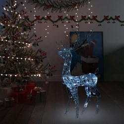 LED-Rentier Acryl Weihnachtsdeko 140 LEDs 120 cm Kaltweiß