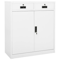 Büroschrank Weiß 90x40x102...