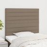 Kopfteile 2 Stk. Taupe 80x5x78/88 cm Stoff